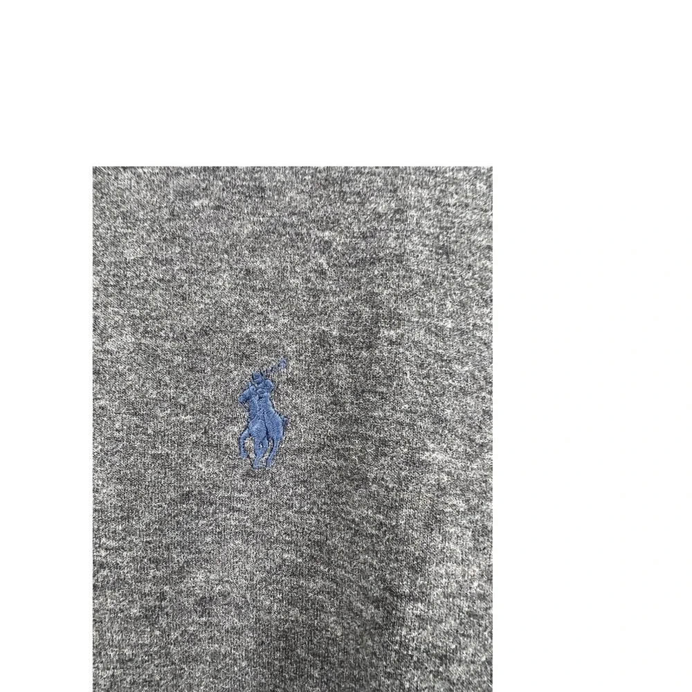 Polo Ralph Lauren Mens Gray 1/4 Zip Mock‎ Neck Pullover Sweatshirt XL